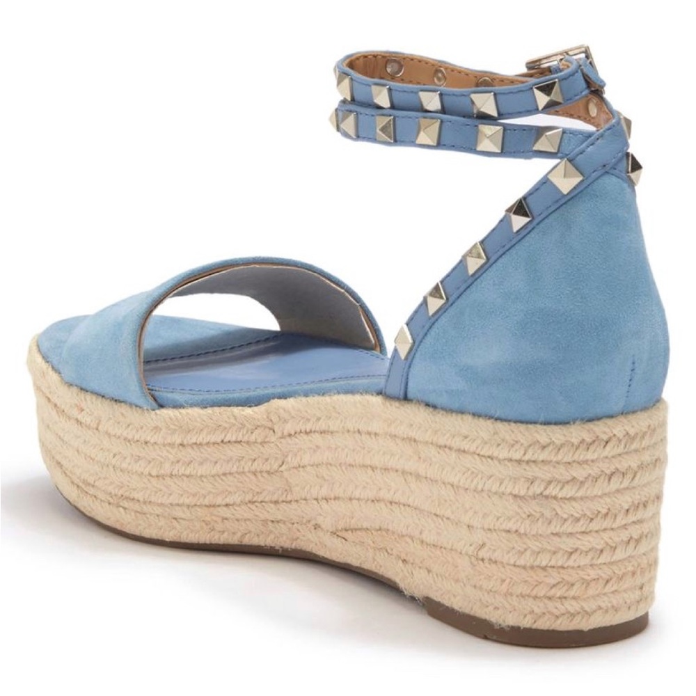 MARC FISHER Jazlyn Studded Ankle Strap Espadrille Sandal size-9 - Picture 2 of 7